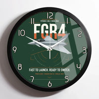 Thumbnail for Eurofighter Typhoon FGR4 design on dark green framed wall clock