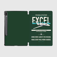Thumbnail for Cessna Citation Excel design on dark green samsung tablet tablet case