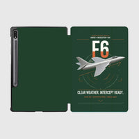 Thumbnail for Hawker Hunter F6 design on dark green samsung tablet tablet case