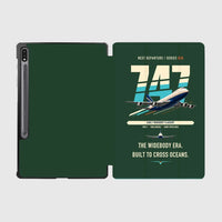 Thumbnail for Boeing 747-200B design on dark green samsung tablet tablet case