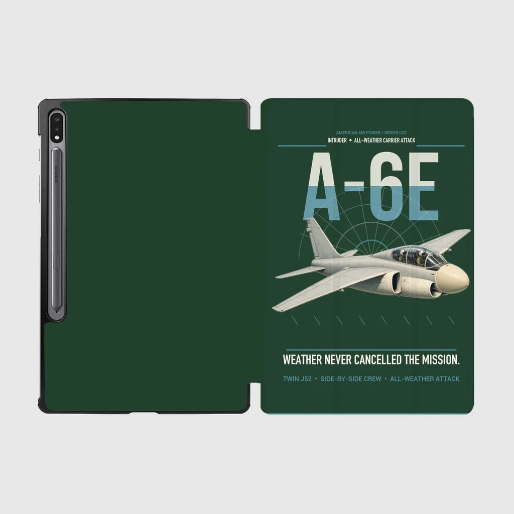 A-6E Intruder design on dark green samsung tablet tablet case