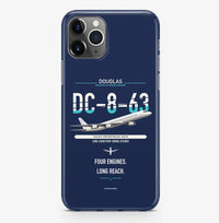 Thumbnail for Douglas DC-8-63 design on navy blue magsafe iphone case, for iPhone Pro Max