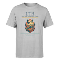 Thumbnail for Udon Thani International Airport (UTH) T-Shirt single-side front print in Light Gray | udon-thani-international-airport-uth-double-side-t-shirt