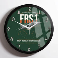Thumbnail for British Aerospace Sea Harrier FRS.1 design on dark green framed wall clock