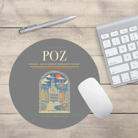 Thumbnail for Poznan - awica Henryk Wieniawski Airport POZ Mouse-Pad Round - Gray