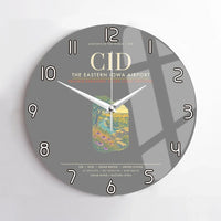 Thumbnail for The Eastern Iowa Airport Cedar Rapids CID Wall-Clock No-Frame - Gray