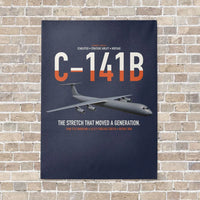 Thumbnail for C-141B Starlifter vertical canvas print - no frame - navy blue background