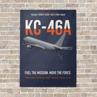 Thumbnail for KC-46A PEGASUS vertical canvas print - no frame - navy blue background