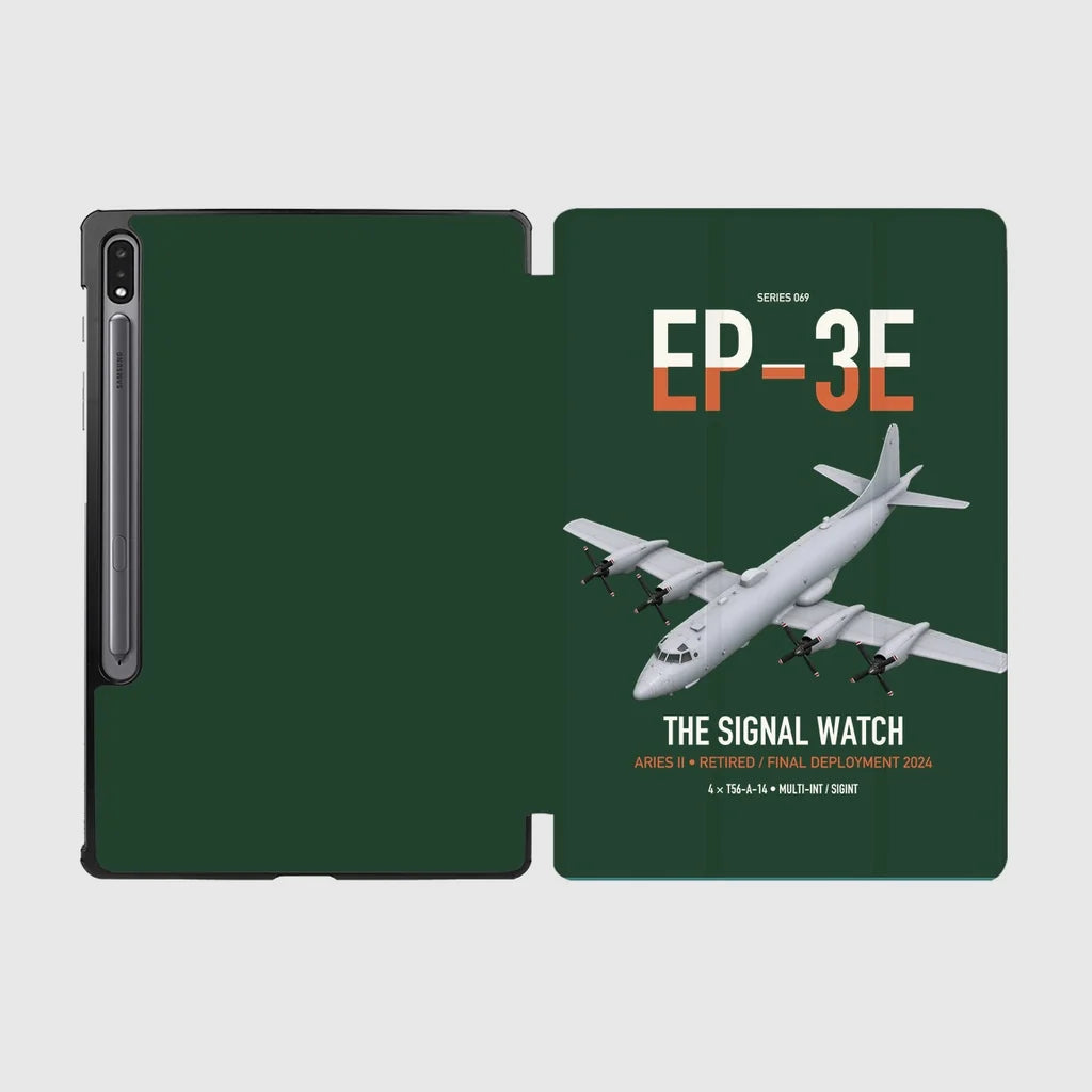 EP-3E ARIES II design on dark green samsung tablet tablet case