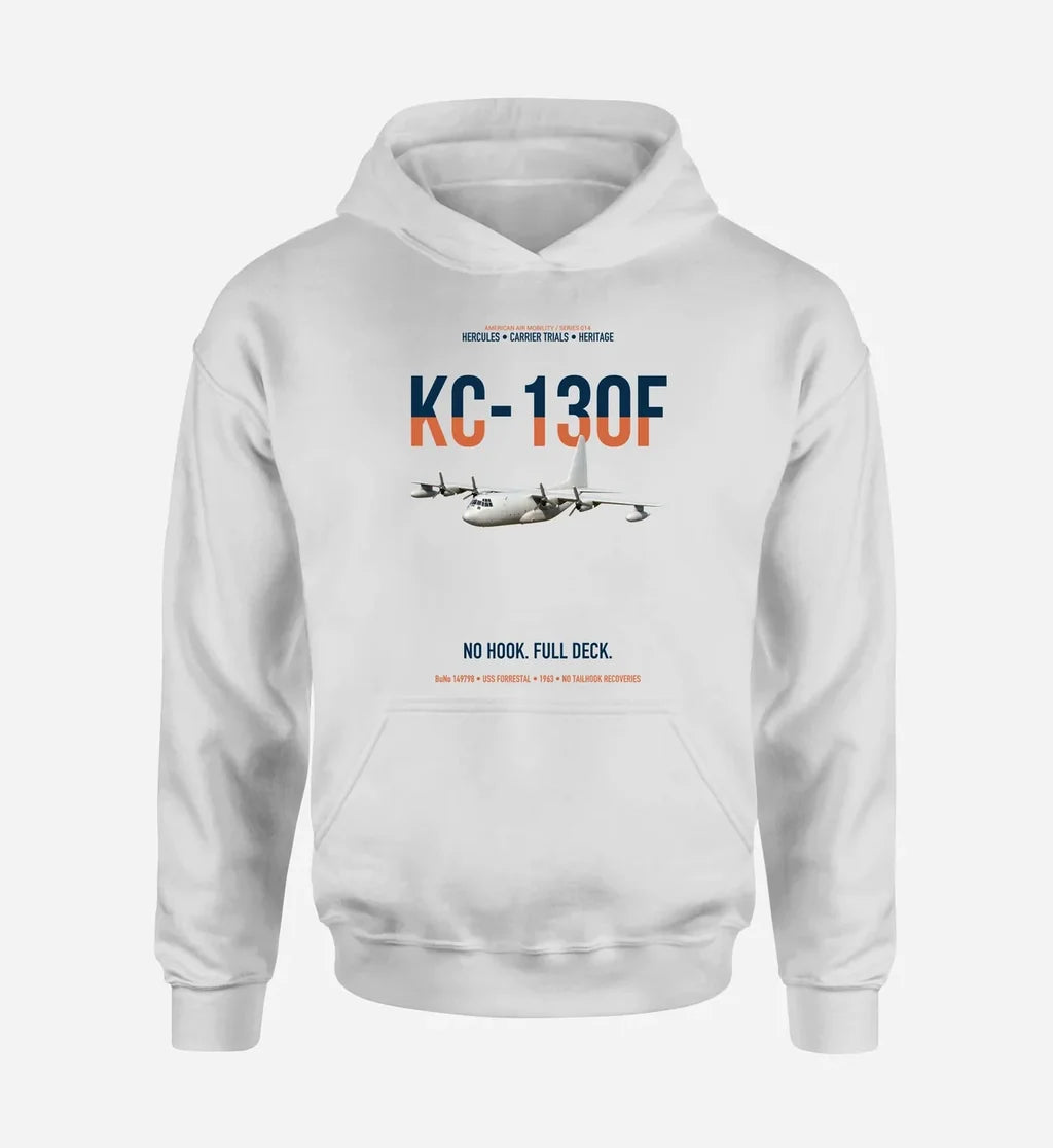 KC-130F BuNo 149798 design on white double-side hoodie, single-side print