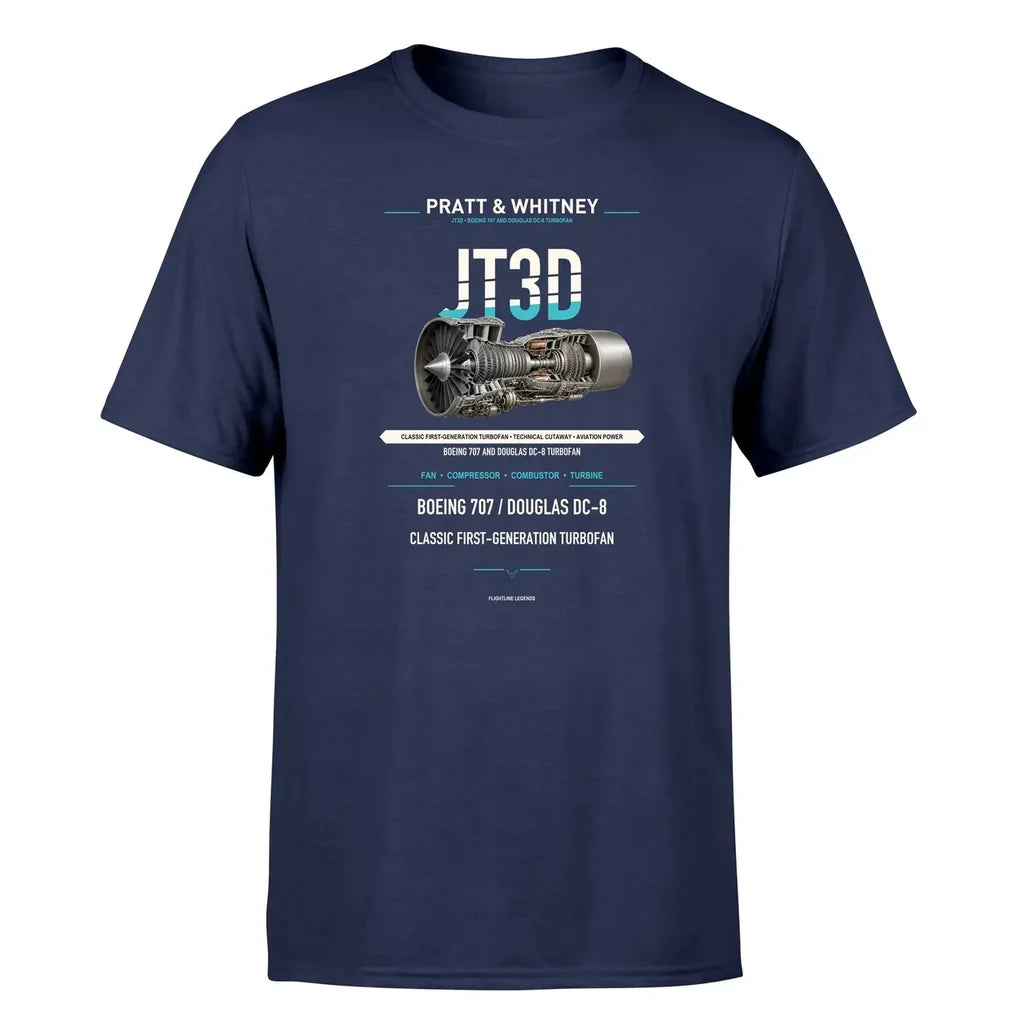 JT3D design on navy blue single side