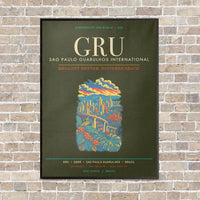 Thumbnail for Sao Paulo Guarulhos International Airport GRU - Canvas Framed - Green Army