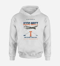 Thumbnail for Airbus A330 MRTT design on white double-side hoodie, single-side print