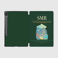 Thumbnail for Simón Bolívar International Airport (SMR) design on dark green samsung tablet tablet case