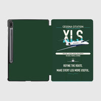 Thumbnail for Cessna Citation XLS design on dark green samsung tablet tablet case