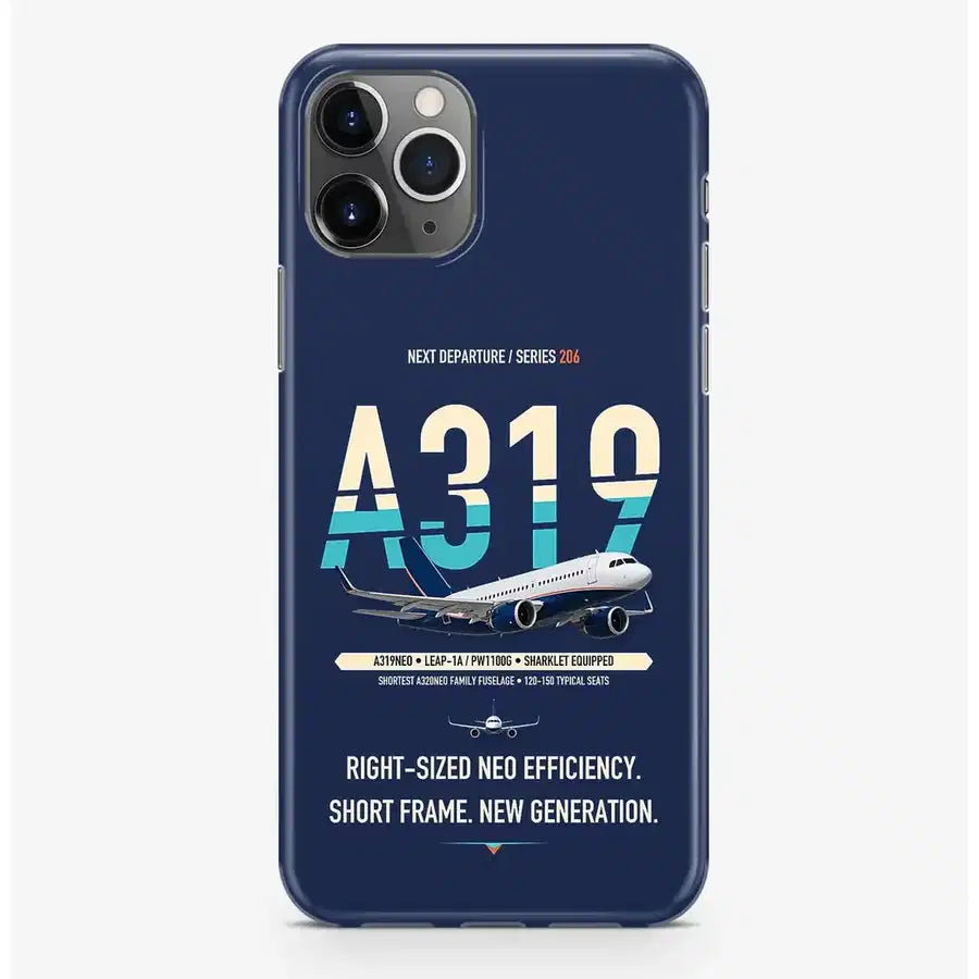 Airbus A319neo Case ProMax design on navy blue iphone case promax