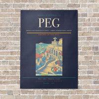 Thumbnail for Perugia San Francesco d'Assisi – Umbria International Airport PEG vertical canvas print - no frame - navy blue background
