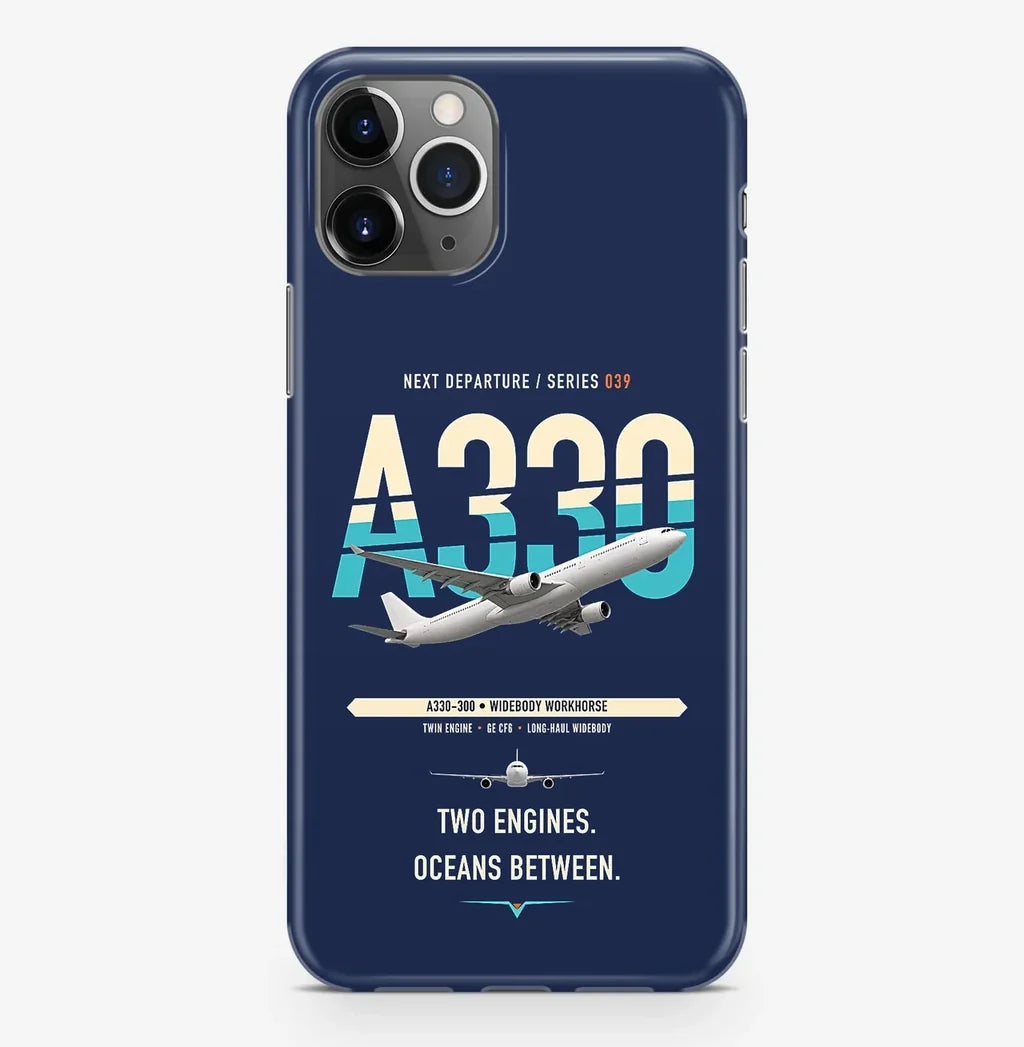 Airbus A330-300 Case ProMax design on navy blue iphone case promax