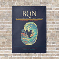 Thumbnail for Rafael Hernández Airport BQN — Aguadilla vertical canvas print - no frame - navy blue background