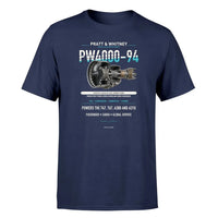Thumbnail for PW4000-94 design on navy blue single side