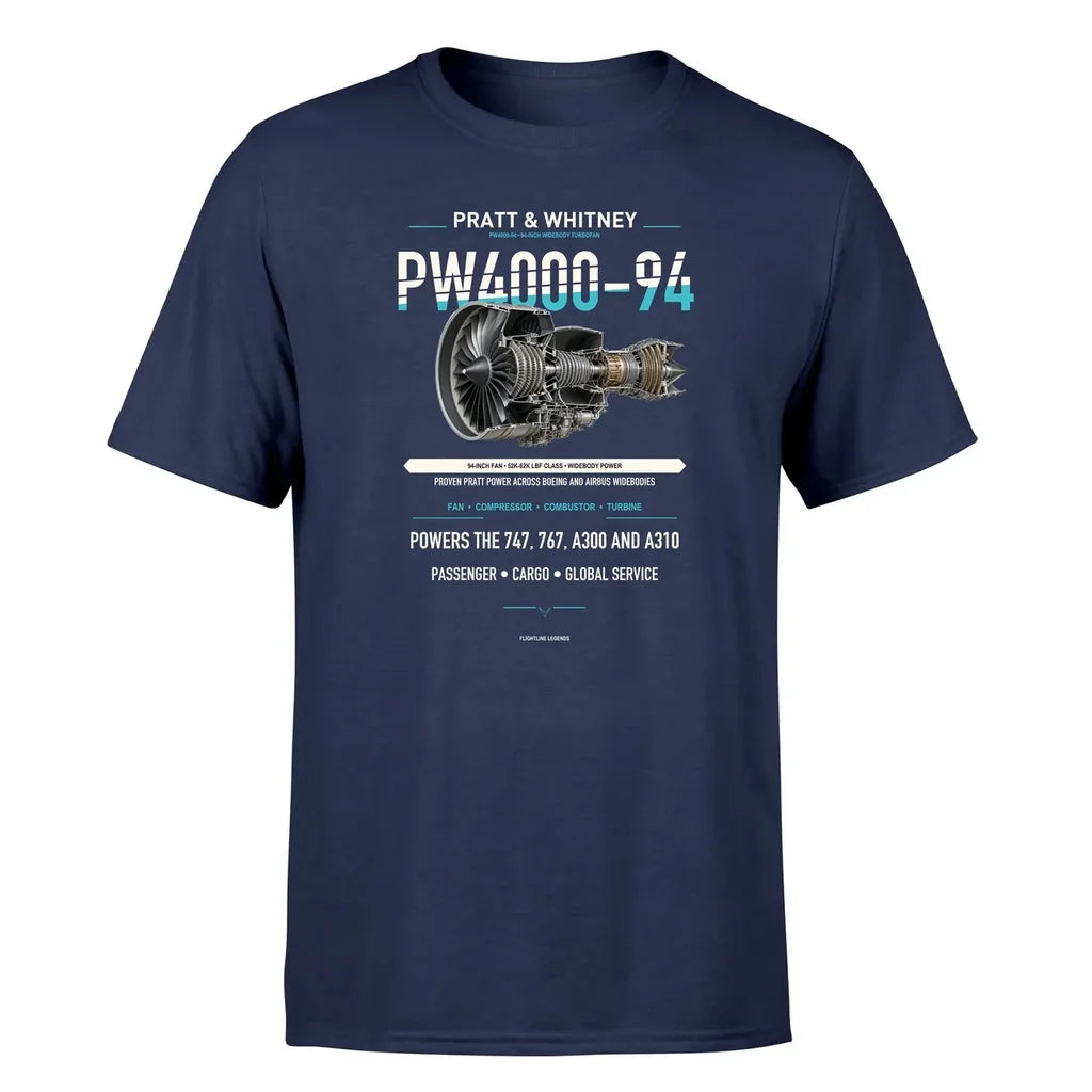 PW4000-94 design on navy blue single side
