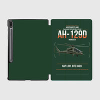 Thumbnail for AgustaWestland AH-129D Mangusta design on dark green samsung tablet tablet case