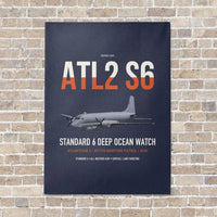 Thumbnail for Atlantique 2 Standard 6 vertical canvas print - no frame - navy blue background