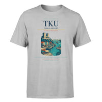Thumbnail for Turku Airport (TKU) T-Shirt single-side front print in Light Gray | turku-airport-tku-double-side-t-shirt