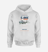 Thumbnail for F-86F SABRE design on white hoodie single side