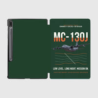Thumbnail for MC-130J COMMANDO II design on dark green samsung tablet tablet case