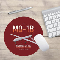 Thumbnail for MQ-1B Predator design on dark red round mouse pad