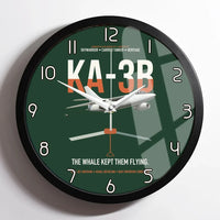 Thumbnail for KA-3B Skywarrior design on dark green framed wall clock