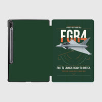 Thumbnail for Eurofighter Typhoon FGR4 design on dark green samsung tablet tablet case