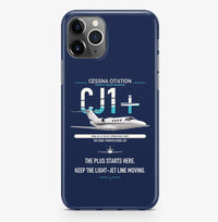 Thumbnail for Cessna Citation CJ1+ design on navy blue magsafe iphone case, for iPhone Pro Max