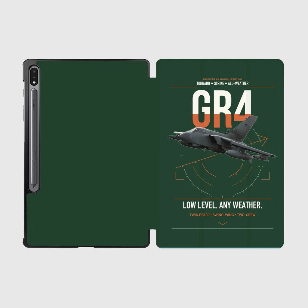 Panavia Tornado GR4 design on dark green samsung tablet tablet case