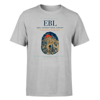 Thumbnail for Erbil International Airport (EBL) T-Shirt single-side front print in Light Gray | erbil-international-airport-ebl-double-side-t-shirt