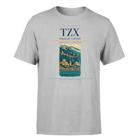 Thumbnail for Trabzon Airport (TZX) T-Shirt single-side front print in Light Gray | trabzon-airport-tzx-double-side-t-shirt