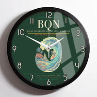 Thumbnail for Rafael Hernández Airport (BQN) design on dark green framed wall clock
