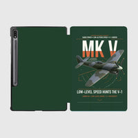 Thumbnail for Hawker Tempest Mk V design on dark green samsung tablet tablet case