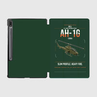 Thumbnail for Bell AH-1G Cobra design on dark green samsung tablet tablet case