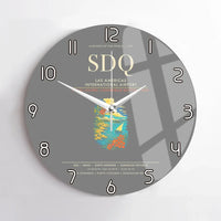 Thumbnail for Las Americas International Airport SDQ Wall-Clock No-Frame - Gray