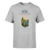 Thumbnail for Sundsvall-Timrå Airport (SDL) T-Shirt single-side front print in Light Gray | sundsvall-timrå-airport-sdl-double-side-t-shirt