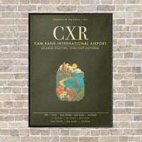 Thumbnail for Cam Ranh International Airport Nha Trang CXR - Canvas Framed - Green Army