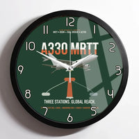 Thumbnail for Airbus A330 MRTT design on dark green framed wall clock