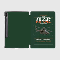 Thumbnail for Boeing AH-64E Apache Guardian design on dark green samsung tablet tablet case