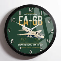 Thumbnail for EA-6B Prowler design on dark green framed wall clock