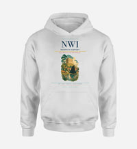 Thumbnail for Norwich Airport (NWI) design on white hoodie single-side print