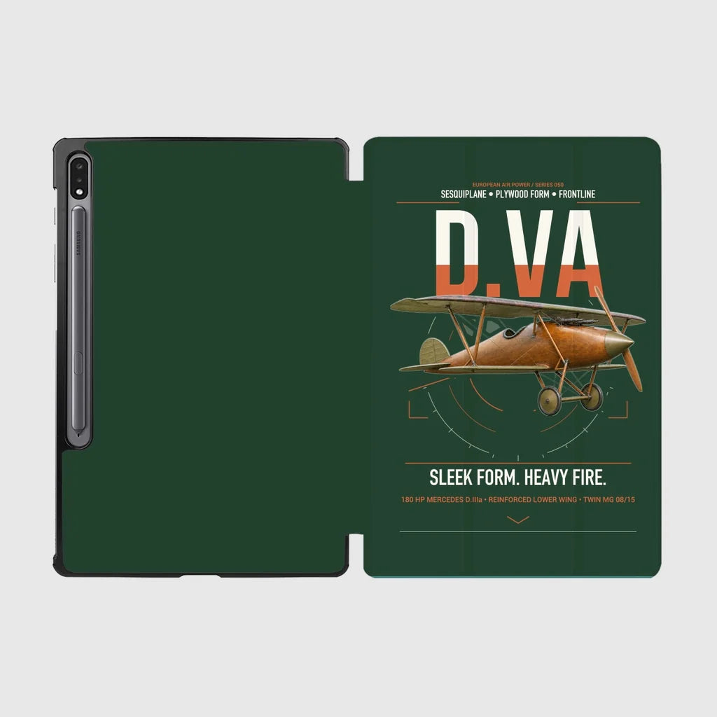 Albatros D.Va design on dark green samsung tablet tablet case