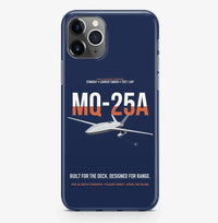 Thumbnail for MQ-25A STINGRAY design on navy blue magsafe iphone case, for iPhone Pro Max