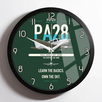 Thumbnail for Piper PA-28-181 Archer LX design on dark green framed wall clock